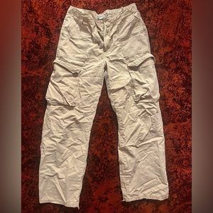 Bershka Cargo Pant Beige